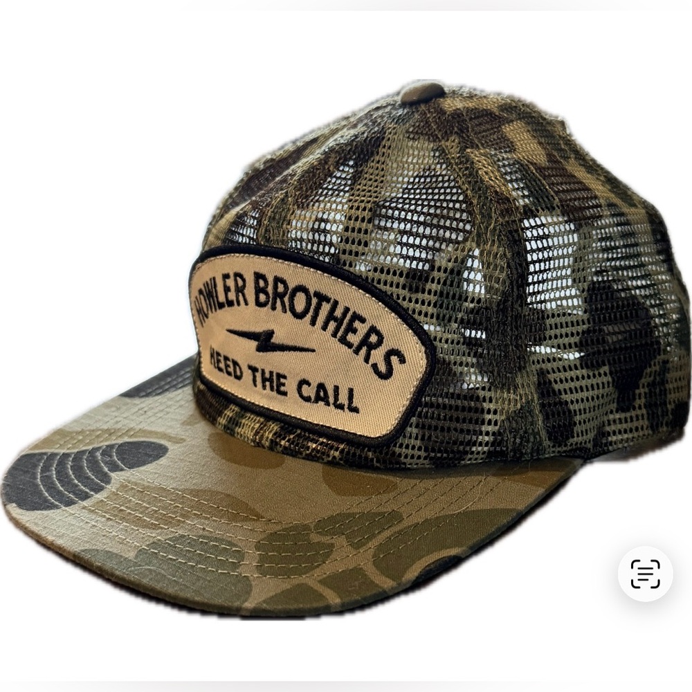 Howler Brothers Youth Camo Trucker Fishing Hat with Patch New